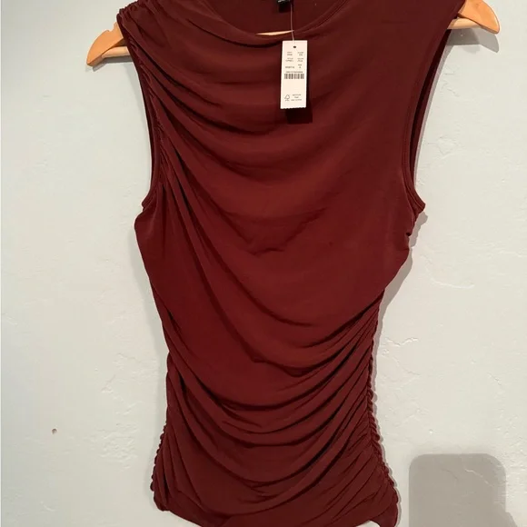 NWT J. Crew Women's Brown Sleeveless Top - Fresh Cacao - Small - Picture 2 of 5